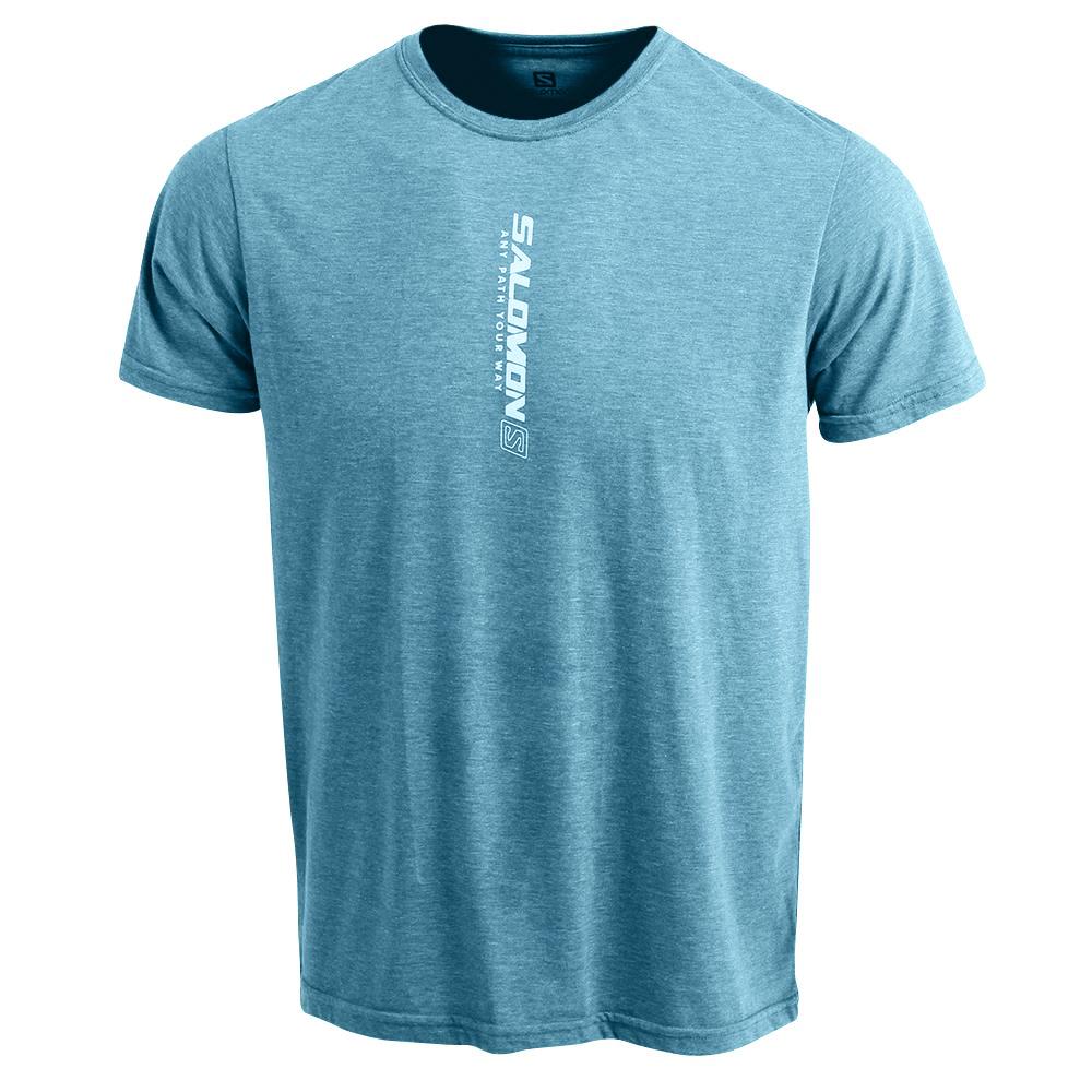 Salomon T-Shirts Herre Blå - YAEL SS M (ACJXR-9278)